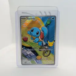 First Partner Squirtle 039 Black Star Promo Illustration Rare 30th Pokemon A - Image 1