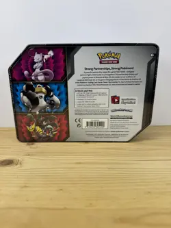 Pokemon TCG: Mewtwo & Mew GX Tag Team Power Partnership Tin Factory Sealed - Image 5