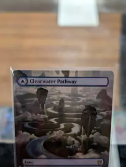 MTG 1x BORDERLESS Clearwater Pathway Murkwater Pathway 286 Zendikar Rising x1 NM - Image 2