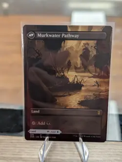 MTG 1x BORDERLESS Clearwater Pathway Murkwater Pathway 286 Zendikar Rising x1 NM - Image 4