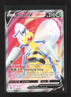 Pokemon SWSH10: Astral Radiance #160/189 Ultra Rare,Holo Beedrill V (Full Art) - Image 1