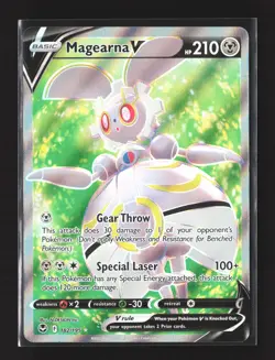 Pokemon SWSH12: Silver Tempest #182/195 Ultra Rare,Holo Magearna V (Full Art) - Image 1