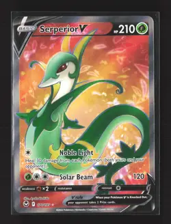 Pokemon SWSH12: Silver Tempest #170/195 Ultra Rare,Holo Serperior V (Full Art) - Image 1