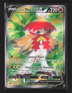 Pokemon Astral Radiance #173/189 Ultra Rare,Holo Hisuian Decidueye V (Full Art) - Image 1