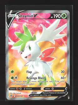 Pokemon SWSH09: Brilliant Stars #152/172 Ultra Rare,Holo Shaymin V (Full Art) - Image 1