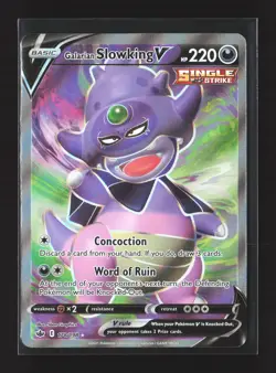 Pokemon Chilling Reign #178/198 Ultra Rare,Holo Galarian Slowking V (Full Art) - Image 1