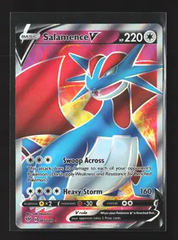 Pokemon SWSH03: Darkness Ablaze #185/189 Ultra Rare,Holo Salamence V (Full Art) - Image 1