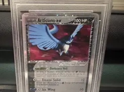 2004 POKEMON EX TEAM ROCKET RETURNS #96 ROCKET'S ARTICUNO EX PSA 9 - Image 5