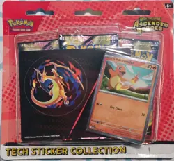 Pokemon TCG Mega Evolution Ascended Heroes Tech Sticker Collection Charmander - Image 1