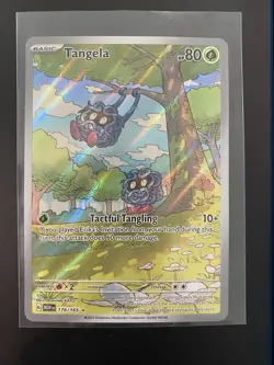 Pokemon Tangela 178/165 Illustration Rare Holo Full Art SV151 English - Image 1