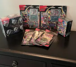 Pokemon Phantasmal Flames Sealed Lot Booster Box Bundle Blister Packs - Image 1