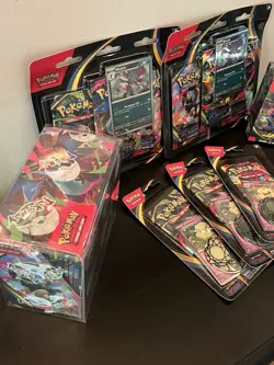 Pokemon Phantasmal Flames Sealed Lot Booster Box Bundle Blister Packs - Image 2