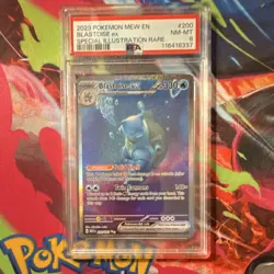 Pokemon Blastoise ex 200/165 Scarlet & Violet 151 Special Illustration Rare PSA… - Image 1