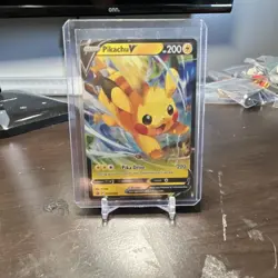 Pokemon Pikachu V SWSH285 Promo Holo SWSH Sword & Shield 200 HP Pika Drive - Image 1