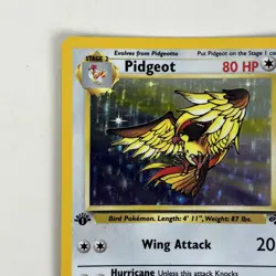 1999 Pokemon TCG Pidgeot Jungle 1st Edition Holo Rare 8/64 - Image 2