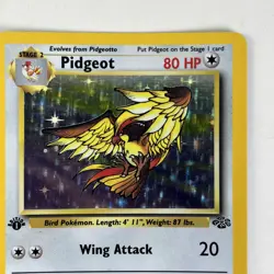 1999 Pokemon TCG Pidgeot Jungle 1st Edition Holo Rare 8/64 - Image 3