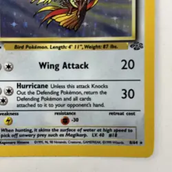 1999 Pokemon TCG Pidgeot Jungle 1st Edition Holo Rare 8/64 - Image 4