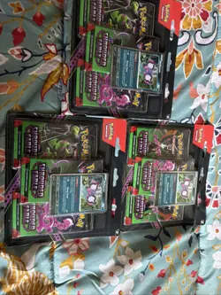 3x Pokemon TCG Shrouded Fable 3 Pack Blister Pecharunt Promo New Sealed - Image 1