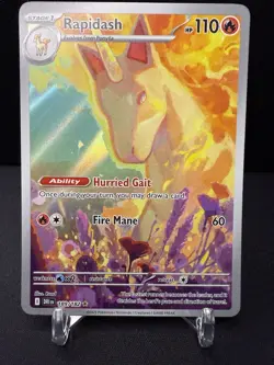 Rapidash 189/182 Pokemon TCG Destined Rivals Full Art Illustration Rare Holo - Image 1