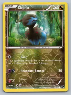 Pokemon TCG XY - Steam Siege Deino 84/114 Reverse Holo - Image 1
