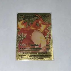 Pokemon Charizard VMAX Gold Foil Fan Art 330HP 20/189 - Image 2