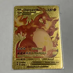 Pokemon Charizard VMAX Gold Foil Fan Art 330HP 20/189 - Image 3