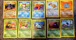 Lot of 10 1st Edition Jungle Pokemon NM-LP - Image 1