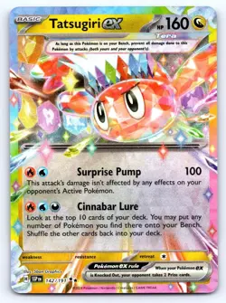 Tatsugiri ex 142/191 Double Rare Surging Sparks Pokemon Near Mint - Image 1