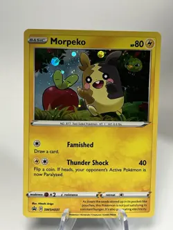 Pokemon Morpeko SWSH031 Sword & Shield Cosmos Holo Black Star Promo 2020 - Image 1