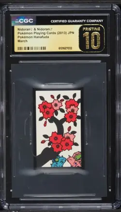 2013 Pokemon Japanese Hanafuda March Nidoran Nidoran CGC 10 PRISTINE - Image 1