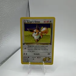 Pokemon TCG Lt. Surge's Eevee Gym Challenge 1st Edition 51/132 40 HP - Image 1