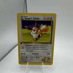 Pokemon TCG Lt. Surge's Eevee Gym Challenge 1st Edition 51/132 40 HP - Image 2