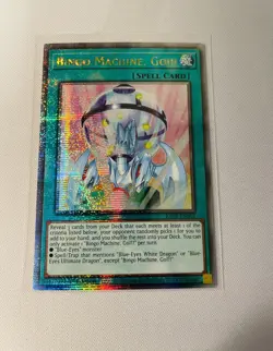 Yugioh Bingo Machine, Go!!! RA02-EN062 Quarter Century Rare 1st Ed NM - Image 1