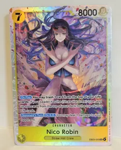 One Piece Nico Robin EB03-055 Heroines Edition SR NM Pack Fresh! - Image 1
