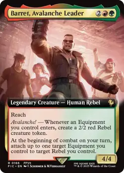 MTG Foil - Barret, Avalanche Leader (Extended Art) - 166 / NM / English - Image 1