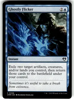 Ghostly Flicker Commander Masters Regular MTG - Image 1