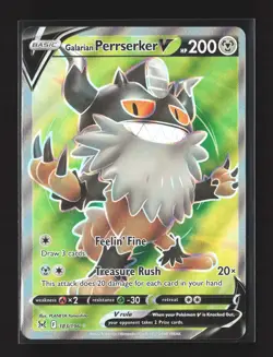 Pokemon Lost Origin #183/196 Ultra Rare,Holo Galarian Perrserker V (Full Art) - Image 1