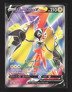 Pokemon SWSH05: Battle Styles #147/163 Ultra Rare,Holo Tapu Koko V (Full Art) - Image 1
