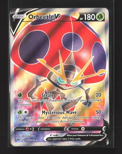 Pokemon SWSH04: Vivid Voltage #166/185 Ultra Rare,Holo Orbeetle V (Full Art) - Image 1