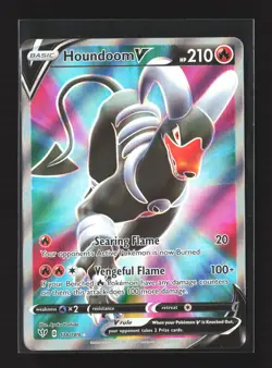 Pokemon SWSH03: Darkness Ablaze #178/189 Ultra Rare,Holo Houndoom V (Full Art) - Image 1