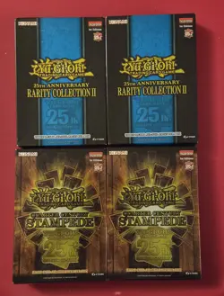 NEW SEALED Yugioh 25th Anniversary 4 Box Lot 1st Ed-2 STAMPEDE & 2 RARITY II Col - Image 1