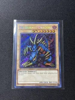Yu-Gi-Oh! Tri-Horned Dragon Secret Rare Holo LOB-EN000 Unlimited - Image 1