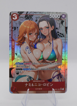 Nami And Nico Robin One Piece Custom Sexy Waifu Doujin Trading Card Manga Art 4 - Image 1