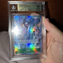 2025 ONE PIECE OP13-CARRYING ON HIS WILL ALTERNATE ART #027 SANJI BGS 10 - Image 3