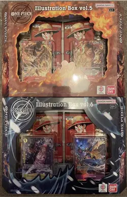 One Piece TCG Illustration Box Vol 5 and Vol 6 - LOT of (2) - Factory Sealed NEW - Image 1