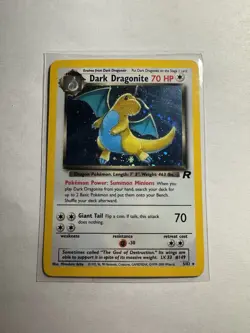 Dark Dragonite Holo Rare Team Rocket 5/82 Unlimited English Pokemon Card - Image 1