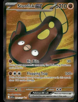 Pokemon Cards Stunfisk ex 252/217 Ascended Heroes Ultra Rare NM - Image 1