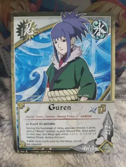 Guren A Place To Return Rainbow Rare Naruto Card CCG 800 Sound Ambush Water Deck - Image 1