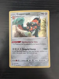 2020 Pokemon Copperajah 132/189 Swsh03: Darkness Ablaze Holo - Image 1