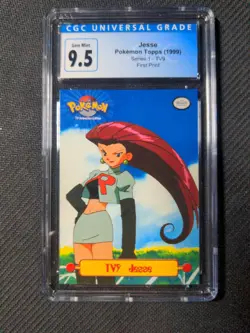 Jesse Pokemon Topps (1999)Series 1 TV9 First Print CGC 9.5 Gem Mint - Image 1
